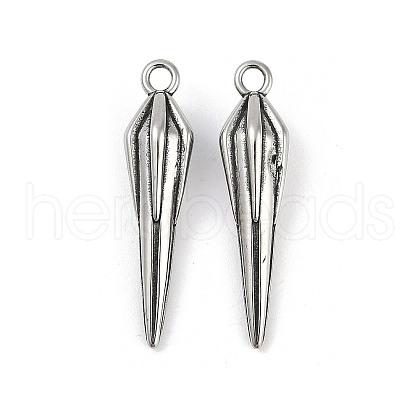 316 Surgical Stainless Steel Pendants STAS-G349-22AS-1