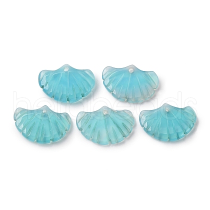 Natural Blue Agate Pendants G-NH0006-01K-1