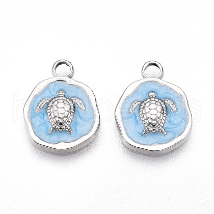 304 Stainless Steel Pendants STAS-N108-08B-P-1