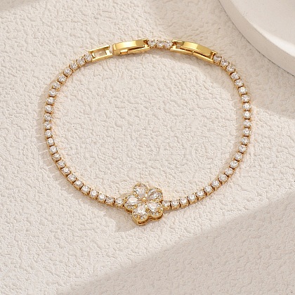 Elegant Brass Charm Bracelets OR7420-3-1