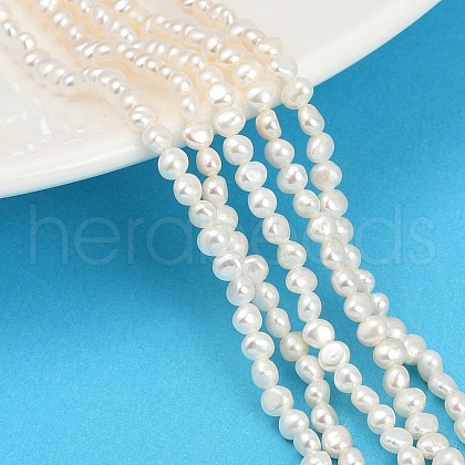Natural Cultured Freshwater Pearl Beads Strands PEAR-P064-19A-12A-1