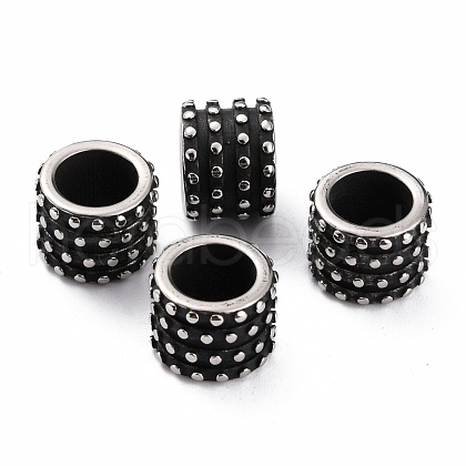 304 Stainless Steel European Beads STAS-B011-10AS-1