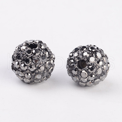 Metal Alloy Rhinestones Beads ALRI-B032-1-1