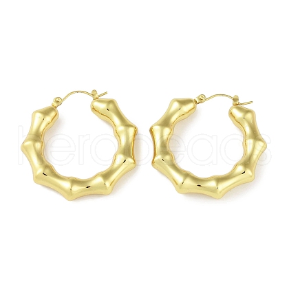 Ion Plating(IP) 304 Stainless Steel Hoop Earrings STAS-I304-02G-1
