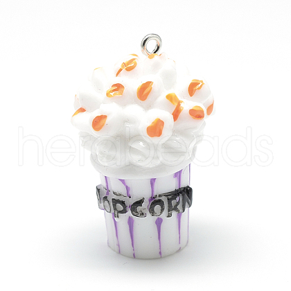 Resin Pendants RESI-T010-11B-1