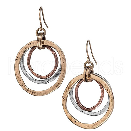 Ring Alloy Dangle Earrings FS-WGA4806-01-1