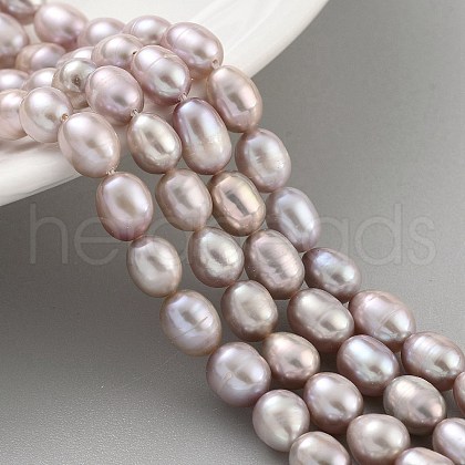 Natural Cultured Freshwater Pearl Beads Strands PEAR-P062-08J-1