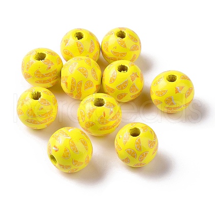 Schima Wood European Beads WOOD-G015-03D-1
