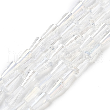 Electroplate Glass Beads Strands EGLA-J046-AB07-1