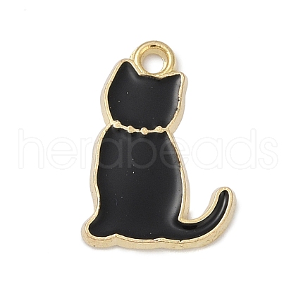 Alloy Enamel Pendants PALLOY-V003-02G-01-1