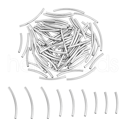 Unicraftale 90Pcs 3 Styles 304 Stainless Steel Tube Beads STAS-UN0060-13-1