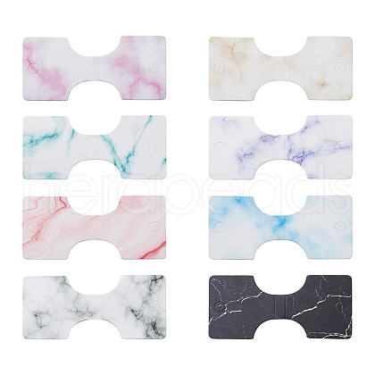240Pcs 8 Colors Paper Necklace Display Cards CDIS-TA0001-14-1