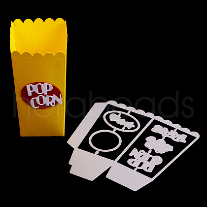 Pop Corn Box Frame Carbon Steel Cutting Dies Stencils DIY-F036-30-1