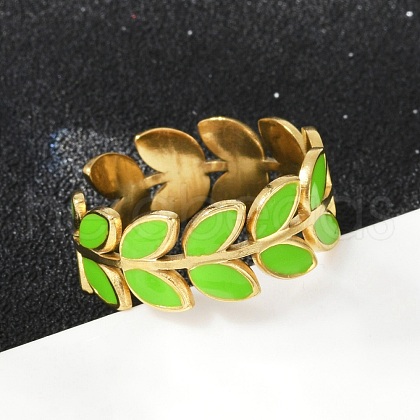 304 Stainless Steel Adjustable Cuff Rings RJEW-Q015-03G-A-1