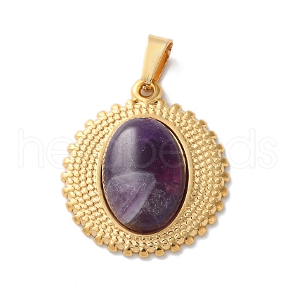 Natural Amethyst Pendants STAS-C120-13G-06-1