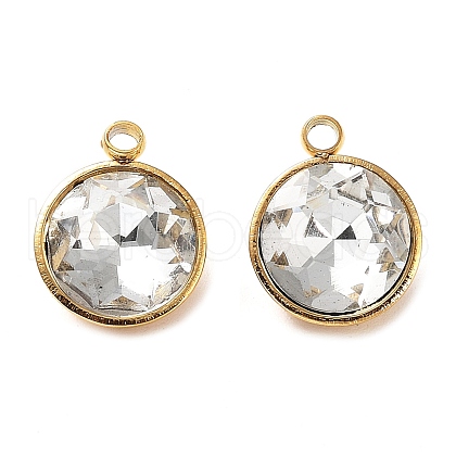 Golden 304 Stainless Steel Charms STAS-Q307-02G-01-1