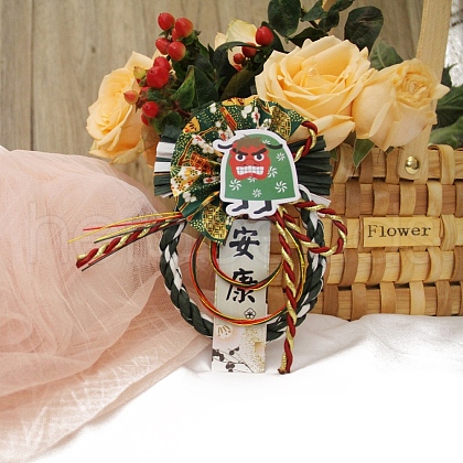 Paper Japanese Wreath Shimenawa Hanging Ornaments PW-WG0A926-01-1