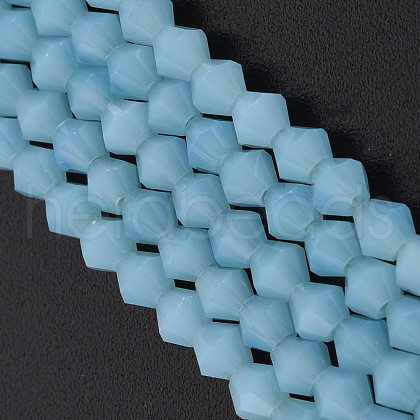 Faceted Bicone Opal Beads Strands EGLA-P017-01B-1