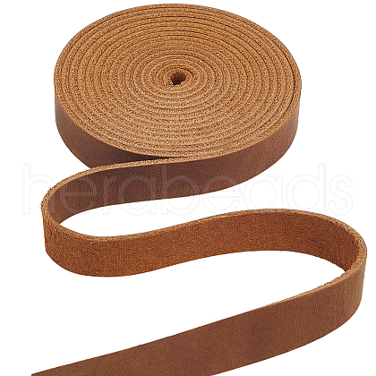 2M Flat AB Grade Cowhide Leather Cord AJEW-WH0479-73F-01-1