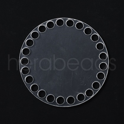 Transparent Acrylic Crochet Basket Bases DIY-WH0368-002A-1
