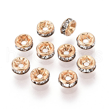Brass Rhinestone Beads KK-N273-01A-G-1