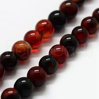 Natural Agate Beads Strands G-F417-07-10mm-1