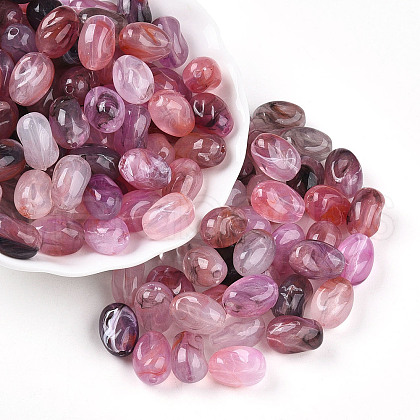 Transparent Acrylic Beads TACR-T028-38D-1