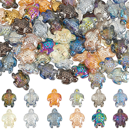 SUNNYCLUE 120Pcs 12 Colors Electroplate Glass Beads EGLA-SC0001-32-1