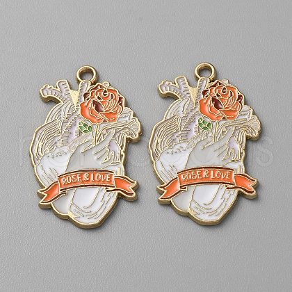 Alloy Enamel Pendants FIND-CJC0011-26B-1