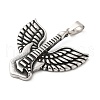 304 Stainless Steel Pendants STAS-Z045-02B-AS-2