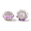Sparkling Acrylic Rhinestone Round Beads OACR-NH0002-01B-07-1