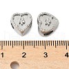 304 Stainless Steel European Beads STAS-D307-02B-P-3