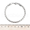 304 Stainless Steel Rope Chain Bracelets for Men Women BJEW-Q038-04P-5