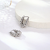 Non-Tarnish Oval Bubble 304 Stainless Steel Hoop Earrings for Women FY6456-2-2