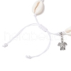 Alloy Turtle Charm Bracelets BJEW-JB11758-02-3