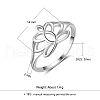 Flower 925 Sterling Silver Finger Rings FS-WG1E6A3-03-5