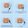 Gorgecraft 100pcs Plastic Cord Mobile Straps with Detachable Buckle FIND-GF0006-61A-6