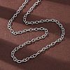 201 Stainless Steel Cable Chain Necklaces NJEW-Q013-12C-P-1