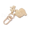 2Pcs 2 Styles Alloy Enamel Pendant Decorations HJEW-JM02337-5