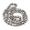 Electroplate Glass Beads Strands EGLA-B006-04A-HR02-2