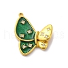 304 Stainless Steel Enamel Pendants STAS-S163-03C-G-1