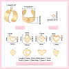 Unicraftale DIY Charms Cuff Ring Making Kit STAS-UN0051-38-3