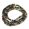 Natural African Bloodstone Beads Strands G-S388-A02-1x2mm-3