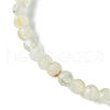 3mm Natural Yellow Quartz Faceted Round Beaded Stretch Bracelets for Women BJEW-JB10842-04-4
