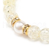 Acrylic Imitation Pearl Stretch Bracelet BJEW-JB08447-01-6