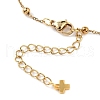 304 Stainless Steel Round Ball Cable Chain Bracelet Making AJEW-JB01331-01-4