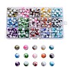 Baking Painted Drawbench Glass Beads DIY-X0273-01-1
