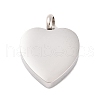Non-Tarnish 304 Stainless Steel Urn Ashes Pendants BOTT-PW0001-100A-1