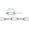 304 Stainless Steel Paperclip Chains CHS-YS0001-02P-10