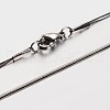 Non-Tarnish 304 Stainless Steel Snake Chain Necklaces NJEW-M114-31-P-1
